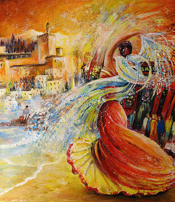 Caravaggio - Flamenco in Granada by Miki De Goodaboom