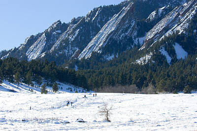 Steven Krull Photo Rights Managed Images - Flatiron Hikers Royalty-Free Image by Steven Krull