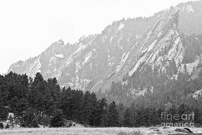 James Bo Insogna Photo Rights Managed Images - Flatiron in Black and White Boulder Colorado Royalty-Free Image by James BO Insogna