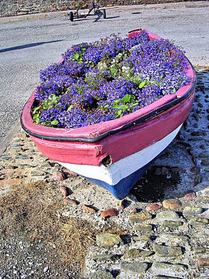 Swirling Patterns - Floral Boat by Paul Williams