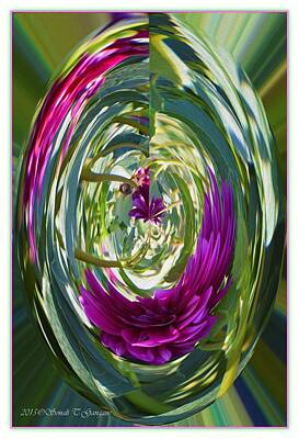 Floral Digital Art - Floral Illusion 1 by Sonali Gangane