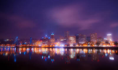 Royalty-Free and Rights-Managed Images - Foggy Portland Nights by Darren White