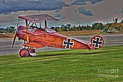Legendary And Mythic Creatures Rights Managed Images - Fokker Tri-plane Royalty-Free Image by Jeremy Hayden