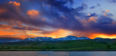Royalty-Free and Rights-Managed Images - Front Range Light Show by Darren White