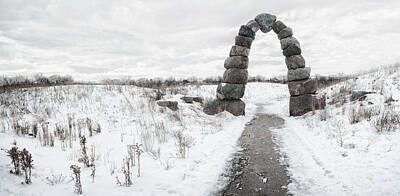 Royalty-Free and Rights-Managed Images - Frozen Stone Arch by Scott Norris
