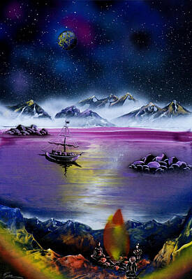 Painted Liquor - Full moon Gathering by Ronny Or Haklay