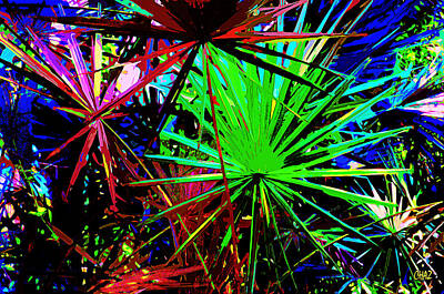 Abstract Flowers Royalty Free Images - Garden Stars Royalty-Free Image by CHAZ Daugherty