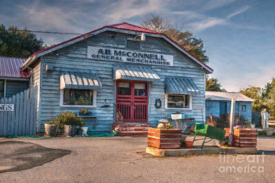 Black And White Beach - General Store by Dale Powell