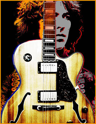 Rock And Roll Digital Art - George Harrison by Larry Butterworth