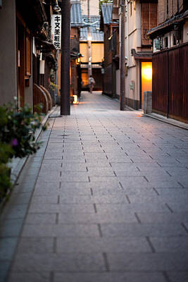Go For Gold Rights Managed Images - Gion Alley Royalty-Free Image by Brad Brizek