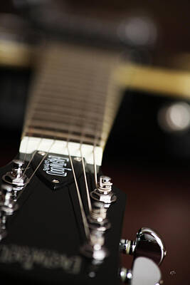 Music Photos - Glimpse Of A Guitar by Karol Livote