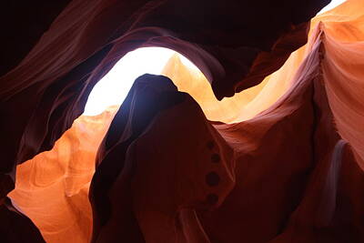 Little Mosters Rights Managed Images - Glimpse of the sky in Antelope Canyon Royalty-Free Image by Ryan Schmiesing
