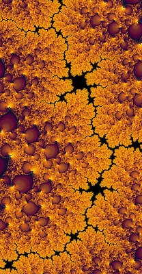 Abstract Landscape Royalty-Free and Rights-Managed Images - Golden abstract fractal landscape by Matthias Hauser
