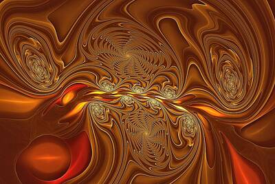 Laundry Room Signs - Golden Delight Caramel and Chocolate Swirl by Doug Morgan
