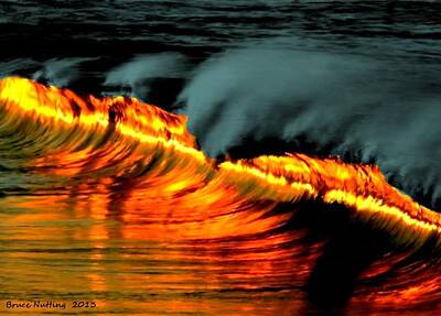 Lake Shoreline - Golden Ocean by Bruce Nutting