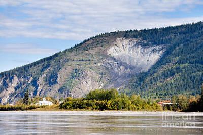 City Scenes Royalty-Free and Rights-Managed Images - Goldrush town Dawson City from Yukon River Canada by Stephan Pietzko