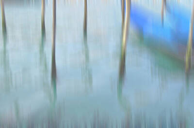 Impressionism Photos - Gondola poles by Marion Galt