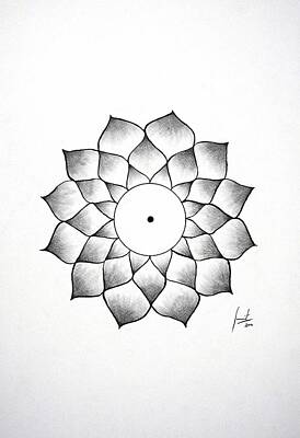 Floral Drawings - Good karma by Sumit Mehndiratta