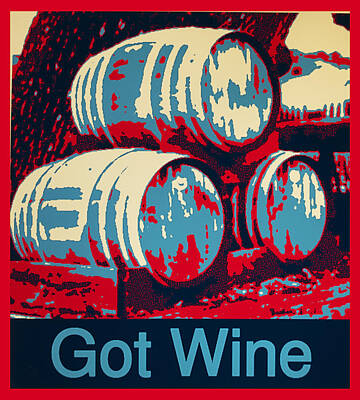 Wine Digital Art - Got Wine Red by Barbara Snyder
