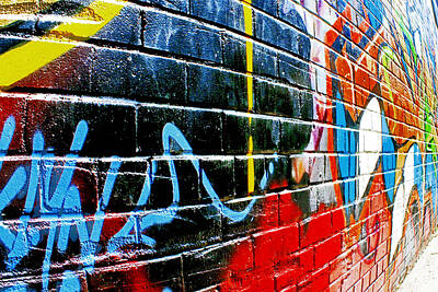 Abstract Skyline Photos - Graffitti Wall by Hal Halli