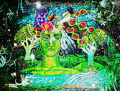 Animal Watercolors Juan Bosco - Green Goddess Ultra Brite by Genevieve Esson