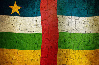 Ingredients Rights Managed Images - Grunge Central African Republic flag Royalty-Free Image by Steve Ball