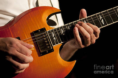Abstract Rectangle Patterns - Guitar Hands by Gord Horne