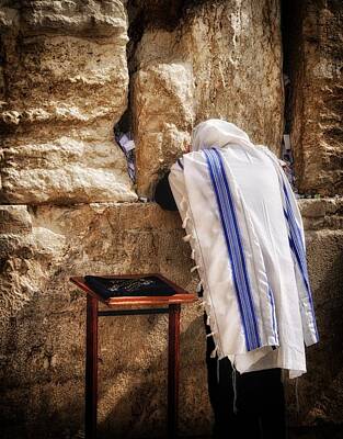 Lets Be Frank - Harken Unto My Prayer O Lord Western Wall Jerusalem by Mark Fuller