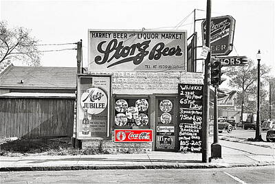 Beer Photos - Harney Beer and Liquor Market Coca-Cola sign John Vachon FSA photo Omaha Nebraska November 1938-2014 by David Lee Guss