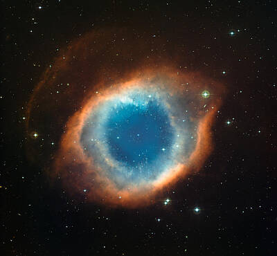 Science Fiction Paintings - Helix Nebula by Celestial Images