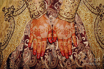 Christian Paintings Greg Olsen - Henna On Hands Of Indonesian Wedding Bride by Antoni Halim
