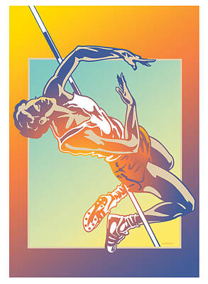Bicycle Graphics - High Jump 2 by David Chestnutt