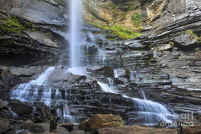 Frank Sinatra Rights Managed Images - high waterfall in South Carolina Royalty-Free Image by John Wollwerth
