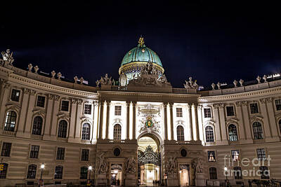 Spiral Staircases - Hofburg Palace Illuminated by Rhonda Krause