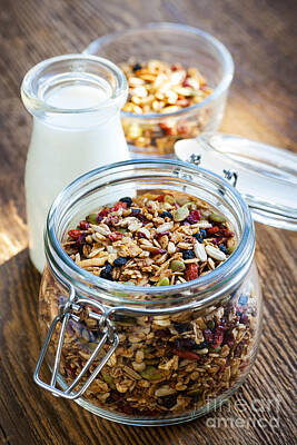 Food And Beverage Rights Managed Images - Homemade toasted granola 2 Royalty-Free Image by Elena Elisseeva