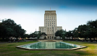 City Scenes Royalty-Free and Rights-Managed Images - Houston City Hall by David Morefield