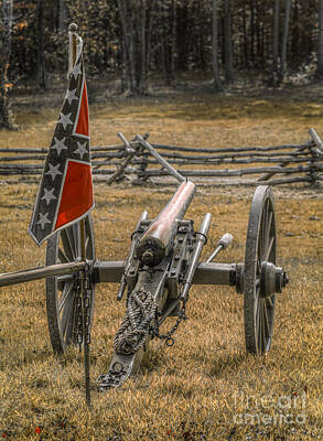Modern Christmas - Images of the Civil War Cannon by Randy Steele