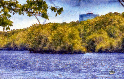 Impressionism Royalty-Free and Rights-Managed Images - Impressionist Chattahoochee by Daniel Eskridge