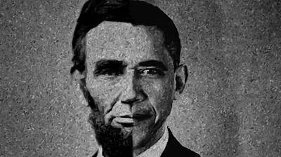 Impressionism Photos - Impressionist Interpretation of Lincoln Becoming Obama by Doc Braham