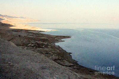 Impressionism Photos - Impressionist of the Dead Sea by Doc Braham