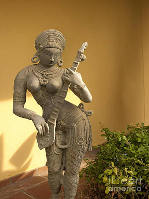 Recently Sold - Celebrities Photos - Indian Musician Statue by Brenda Kean