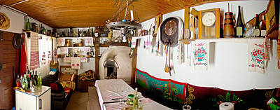 Wine Photos - Inside traditional cottage in Croatia by Brch Photography