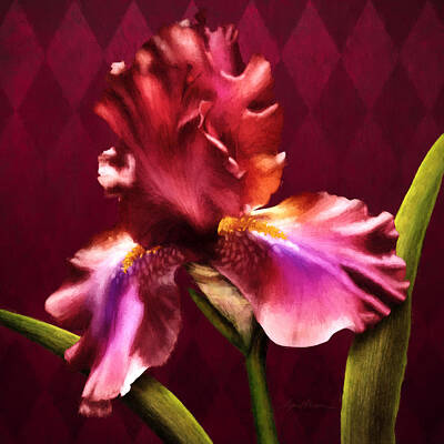 Impressionism Digital Art - Iris I by April Moen