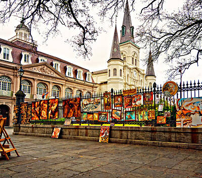 Legendary And Mythic Creatures Rights Managed Images - Jackson Square Winter 2 Royalty-Free Image by Steve Harrington