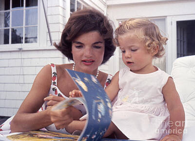 Woodland Animals - Jacqueline and Caroline Kennedy at Hyannis Port 1959 by The Harrington Collection