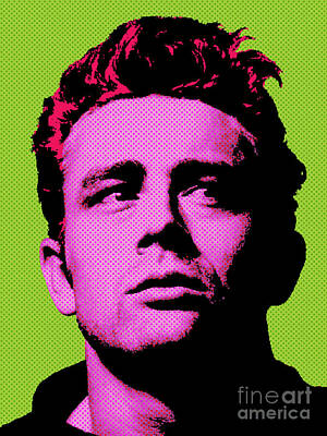 Actors Rights Managed Images - James Dean 003 Royalty-Free Image by Bobbi Freelance