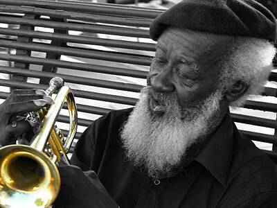 Jazz Royalty-Free and Rights-Managed Images - Jazz Player by Anthony Walker Sr