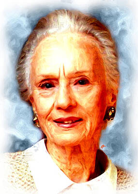 Actors Paintings - Jessica Tandy by Paul Quarry