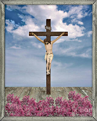 Rights Managed Images - Jesus on the Cross Illustration Royalty-Free Image by Daniel Ferreira-Leites