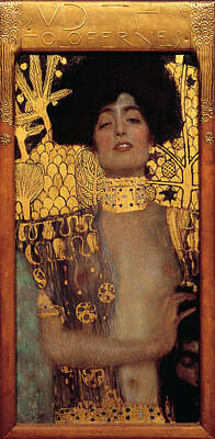 Nudes Digital Art - Judith by Gustive Klimt